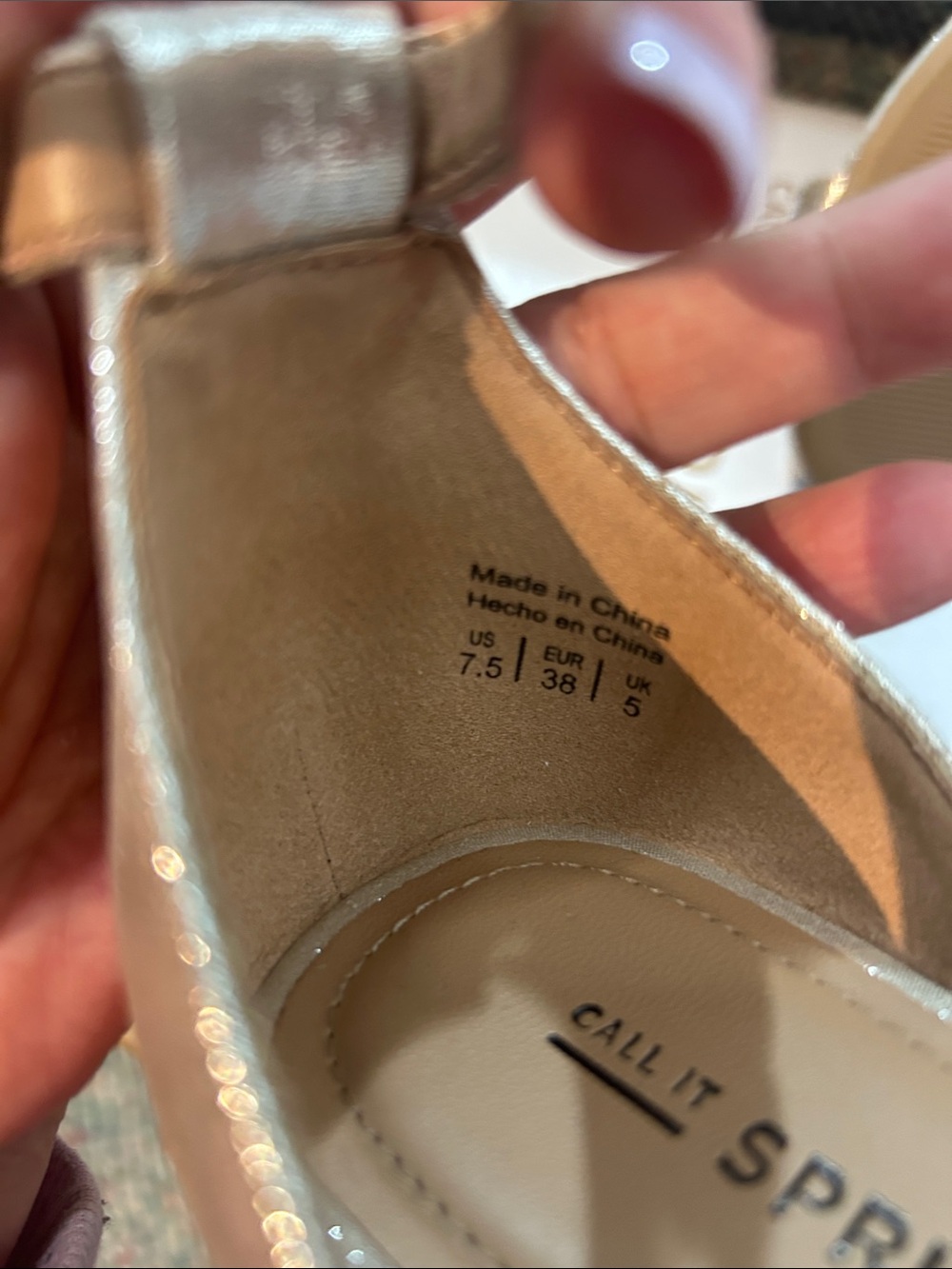 Call It Spring Silver Rhinestone Ankle-Strap Sandals - Picture 4 of 11